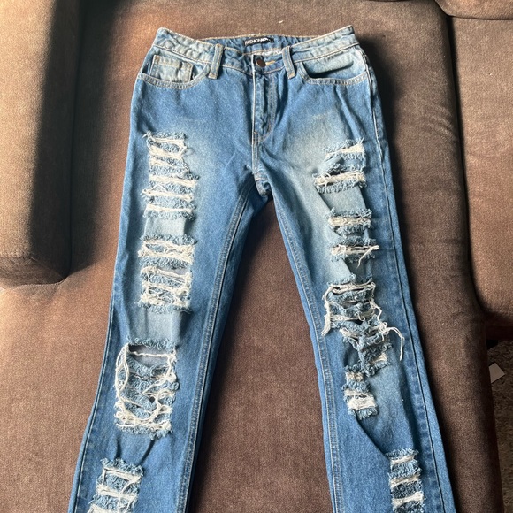 Distressed denim jeans - Picture 5 of 7